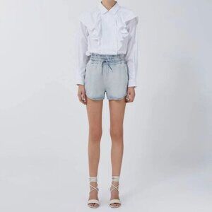 $535 IRO Drawstring denim short NWT size 38